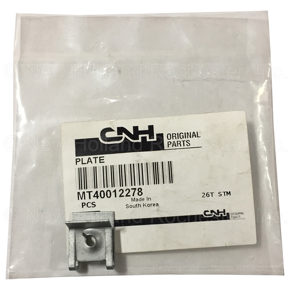 New Holland Plate Part # MT40012278