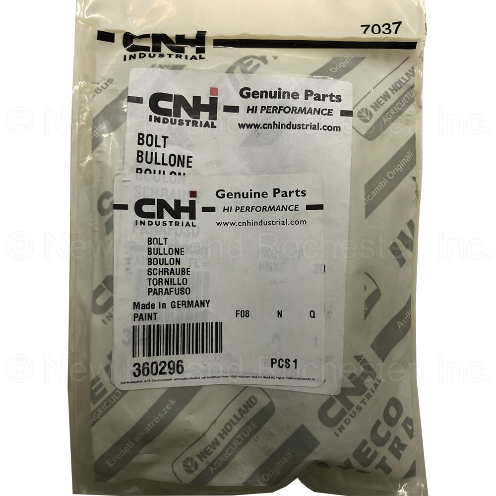 New Holland Bolt Part # 360296 - Image 2