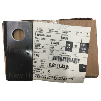 New Holland RH Twisted Knife Part # 811380-0063