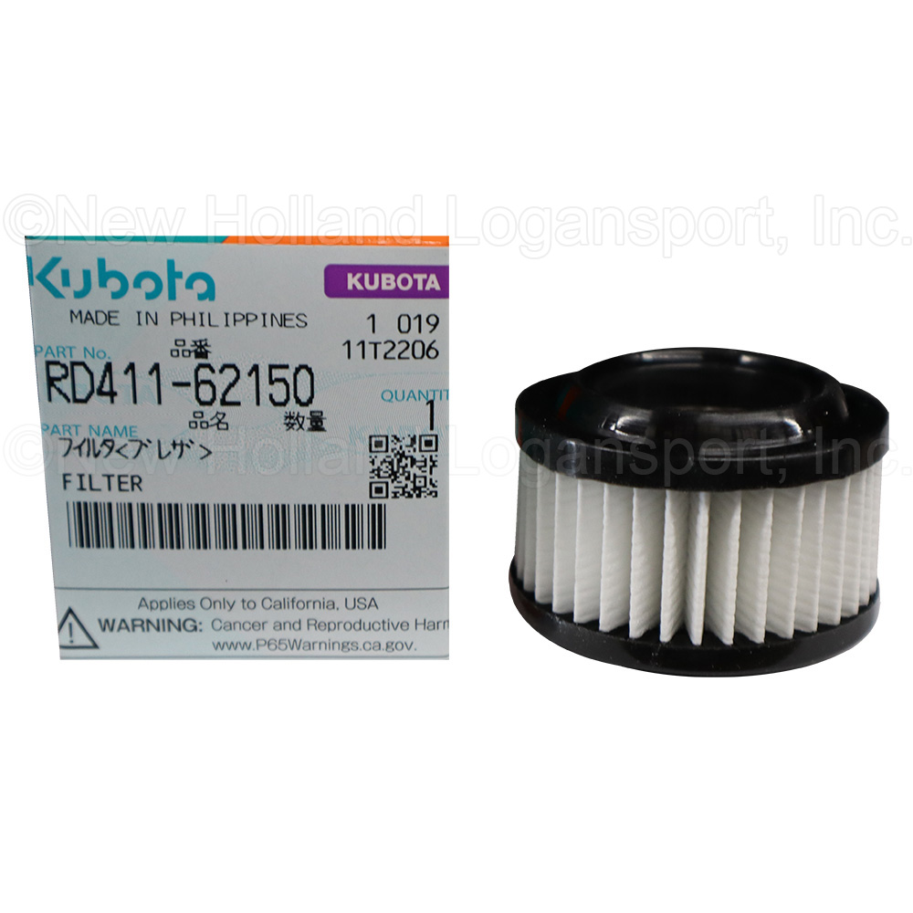 Kubota Oil Breather Filter Part # RD411-62150 - New Holland Rochester