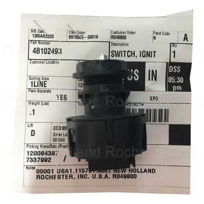 New Holland Ignition Switch Part # 48102493