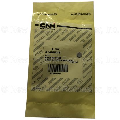 New Holland Restrictor Part # 51400212