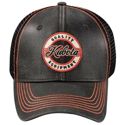 Kubota Coated Cotton Hat with Black Mesh Back Men's Adjustable Part # 298859