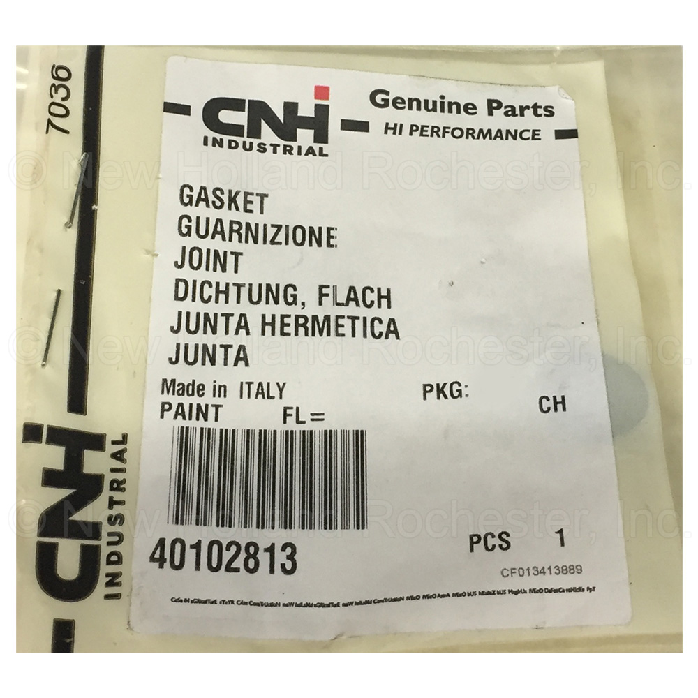 New Holland Gasket Part # 40102813 - Image 2
