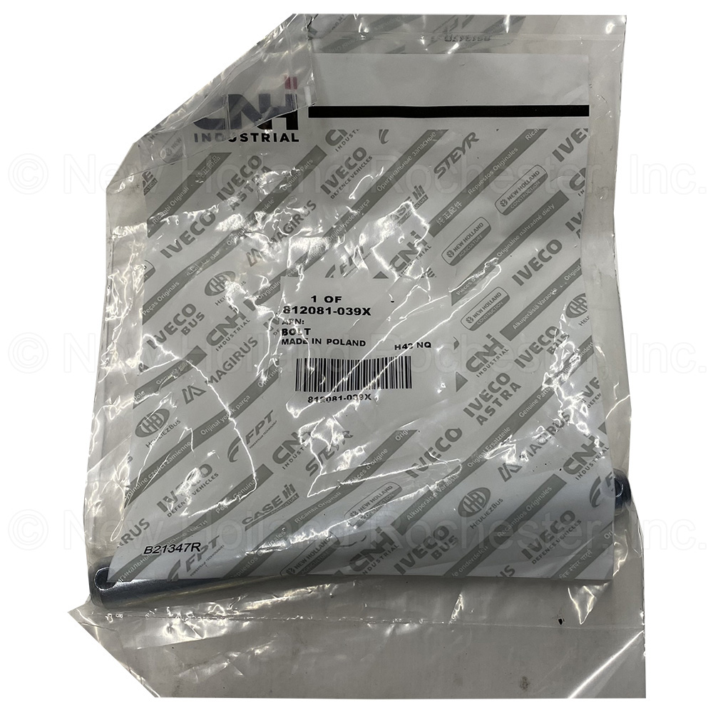 New Holland Bolt Part # 812081-039X - Image 2