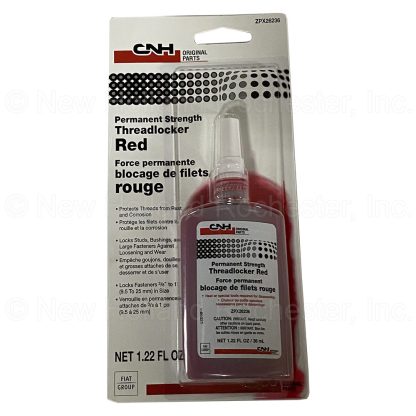 New Holland Permanent Strength Threadlocker Red Sealant Part # ZPX26236