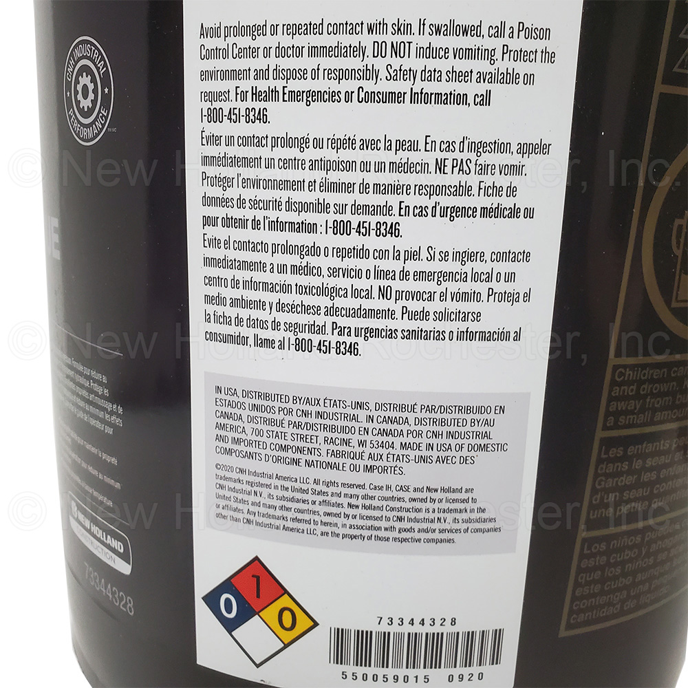 CNH Industrial 5 Gal Premium Hydraulic Oil HV 46 MultiGrade AW MAT3530
