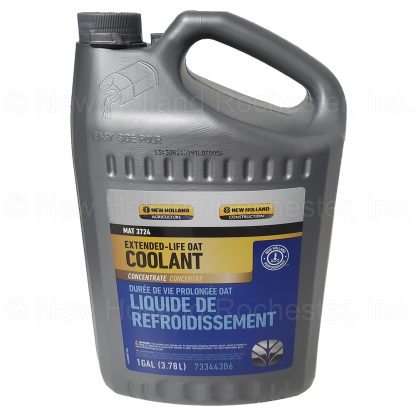 New Holland 1 Gal Extended Life OAT Coolant / Antifreeze - Concentrate MAT 3724 Part # 73344306
