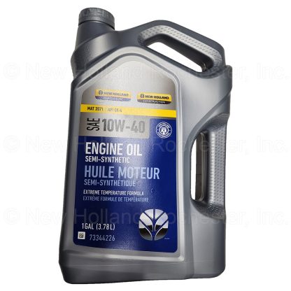 New Holland 1 Gal Engine Oil SAE 10W-40 CK-4 Semi-Synthetic MAT 3571 Part # 73344226