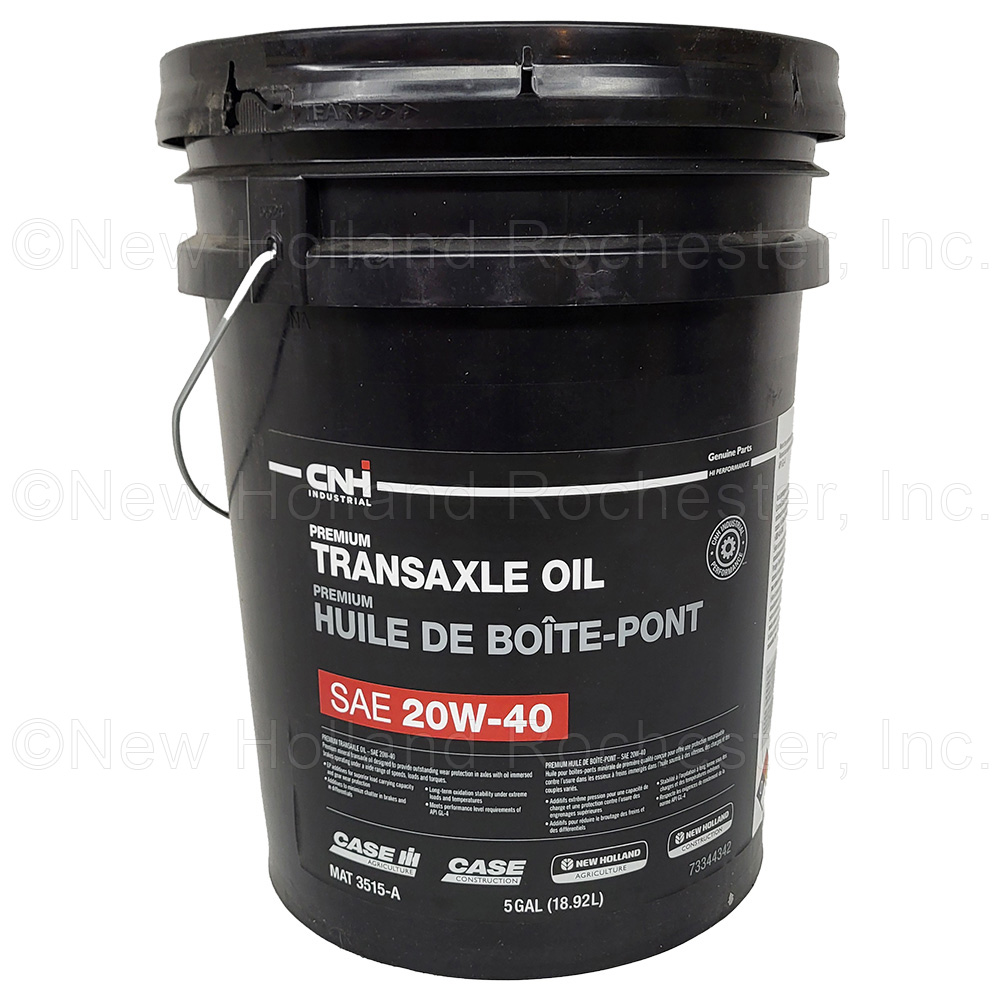CNH Industrial 5 Gal Premium Transaxle Oil 20W-40 MAT3515-A Part # 73344342