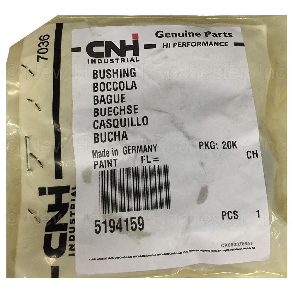 New Holland Bushing Part # 5194159 - Image 2