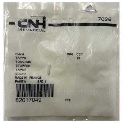 New Holland Plug Part # 82017049