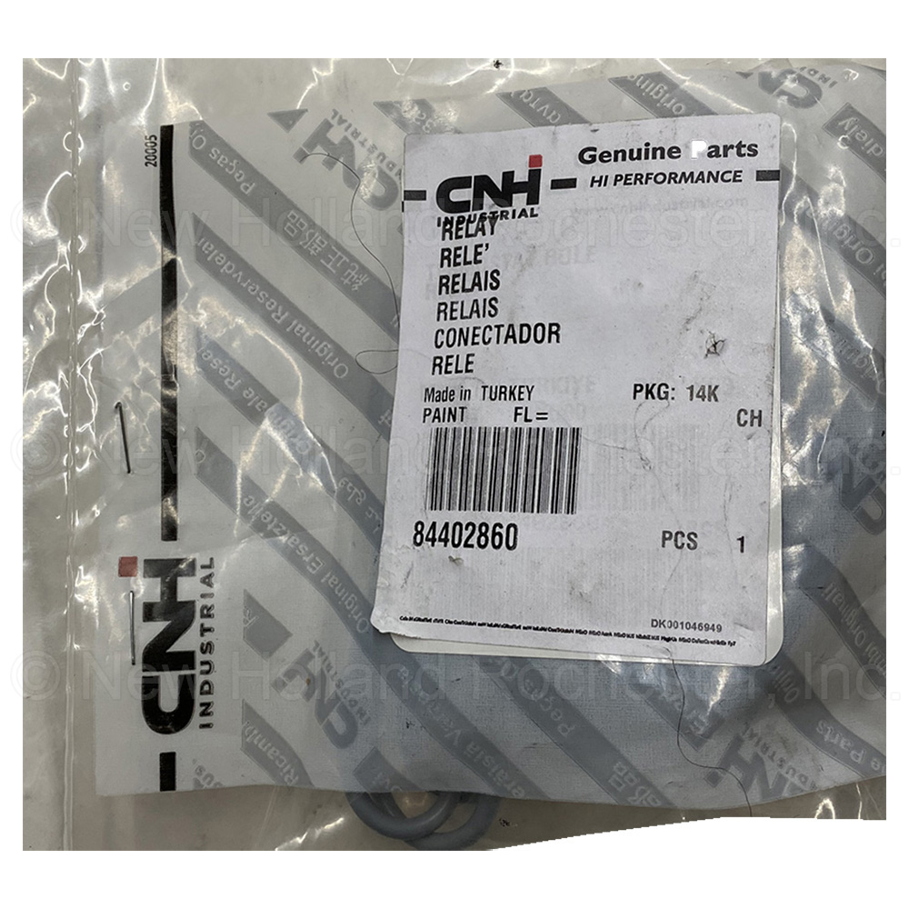 New Holland Relay Part # 84402860 - Image 2