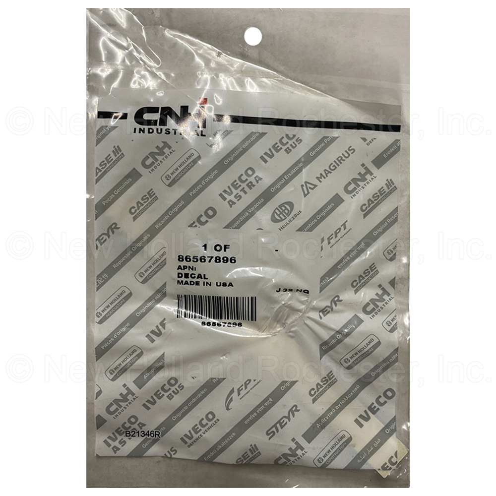 New Holland Decal Part # 86567896 - Image 2