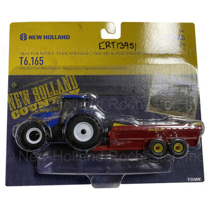 New Holland 1/64 T6.165 Tractor w/ V-Tank Spreader Toy Part # ERT13951