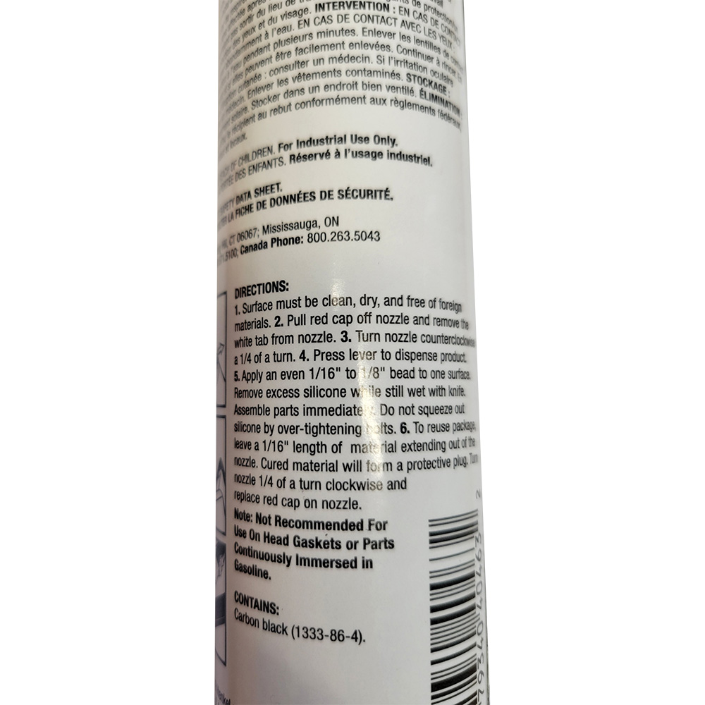 LOCTITE RTV 598 Black Silicone Gasket Maker 6.42 Fl Oz Power Can Aerosol Part # MC40463 - Image 3