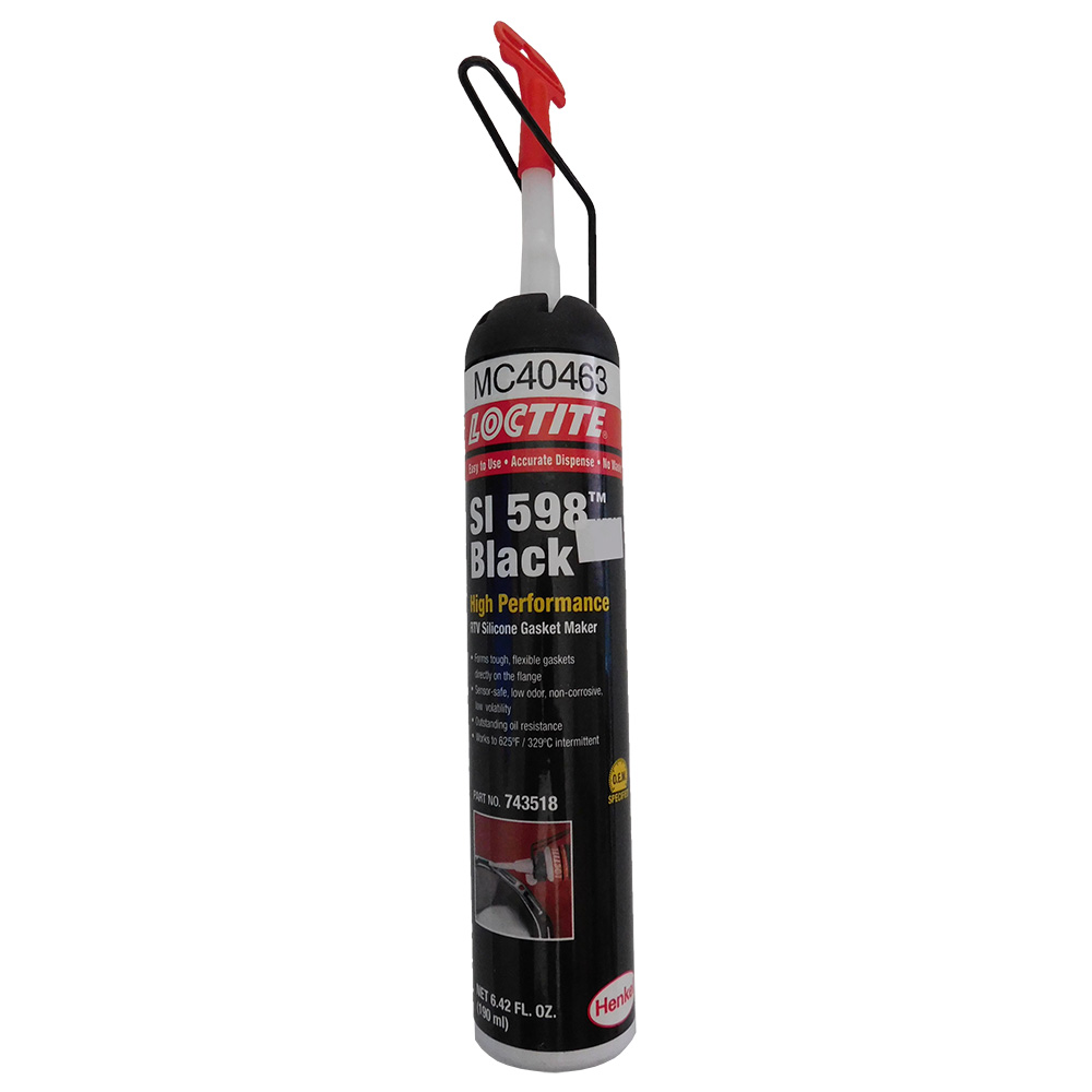 LOCTITE RTV 598 Black Silicone Gasket Maker 6.42 Fl Oz Power Can Aerosol Part # MC40463