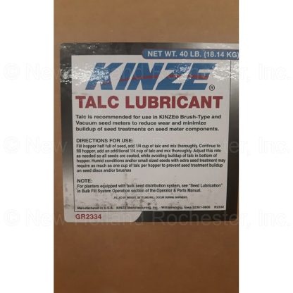 Kinze 40lbs Talc Container Part # GR2334