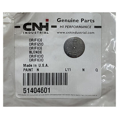 New Holland Orifice Part # 51404601