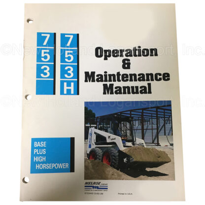 Bobcat 753 LDR Operator Manual Part # 6722443