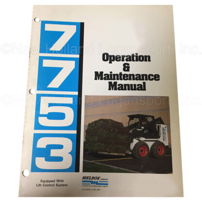 Bobcat 7753 LDR Operator Manual Part # 6722920