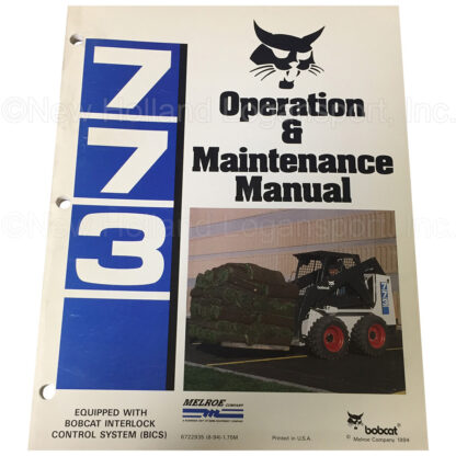 Bobcat 773 Operator Manual Part # 6722935