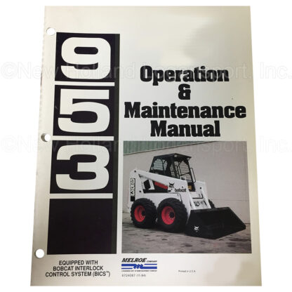 Bobcat 953 LDR Operator Manual Part # 6724087