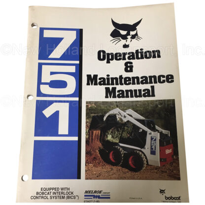 Bobcat 751 Operator Manual Part # 6724377