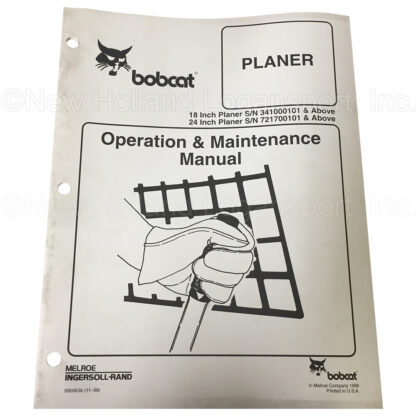 Bobcat Planer Operators Manual Part # 6900636