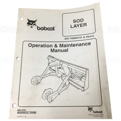 Bobcat Sod Layer Operators Manual Part # 6900808