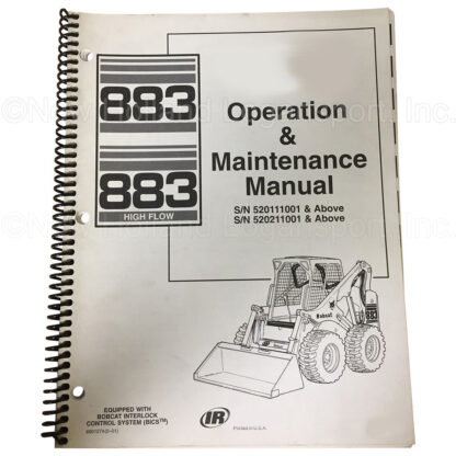 Bobcat 883 883H LDR Operator Manual Part # 6901274