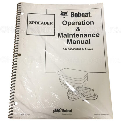 Bobcat Spreader Operators Manual Part # 6901615