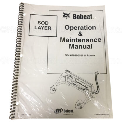 Bobcat Sod Layer Operators Manual Part # 6901747