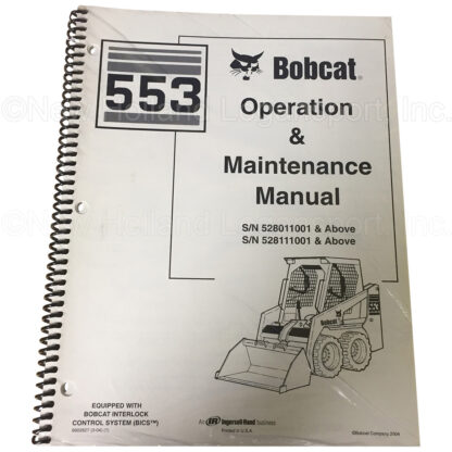Bobcat 553 LDR Operator Manual Part # 6902827
