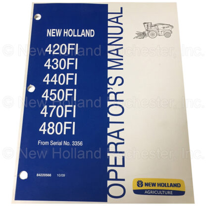 New Holland Operators Manual Part # 84220566