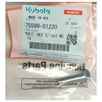 Kubota Hex Bolt Part # 75599-01220