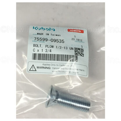 Kubota Plow Bolt Part # 75599-09535