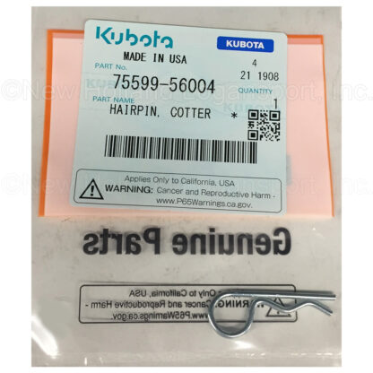 Kubota Cotter Hairpin Part # 75599-56004