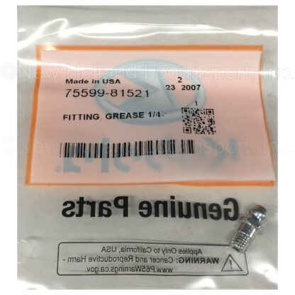 Kubota Grease Fitting Part # 75599-81521