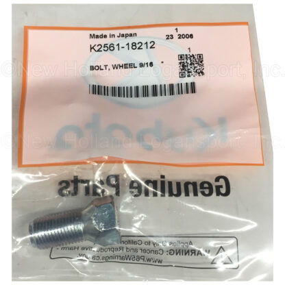 Kubota Wheel Bolt 9/16 Part # K2561-18212