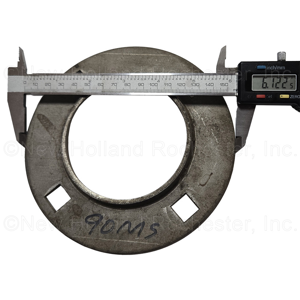 Burns 90mm 4-Bolt Round Steel Flange Part # 90MS - Image 3