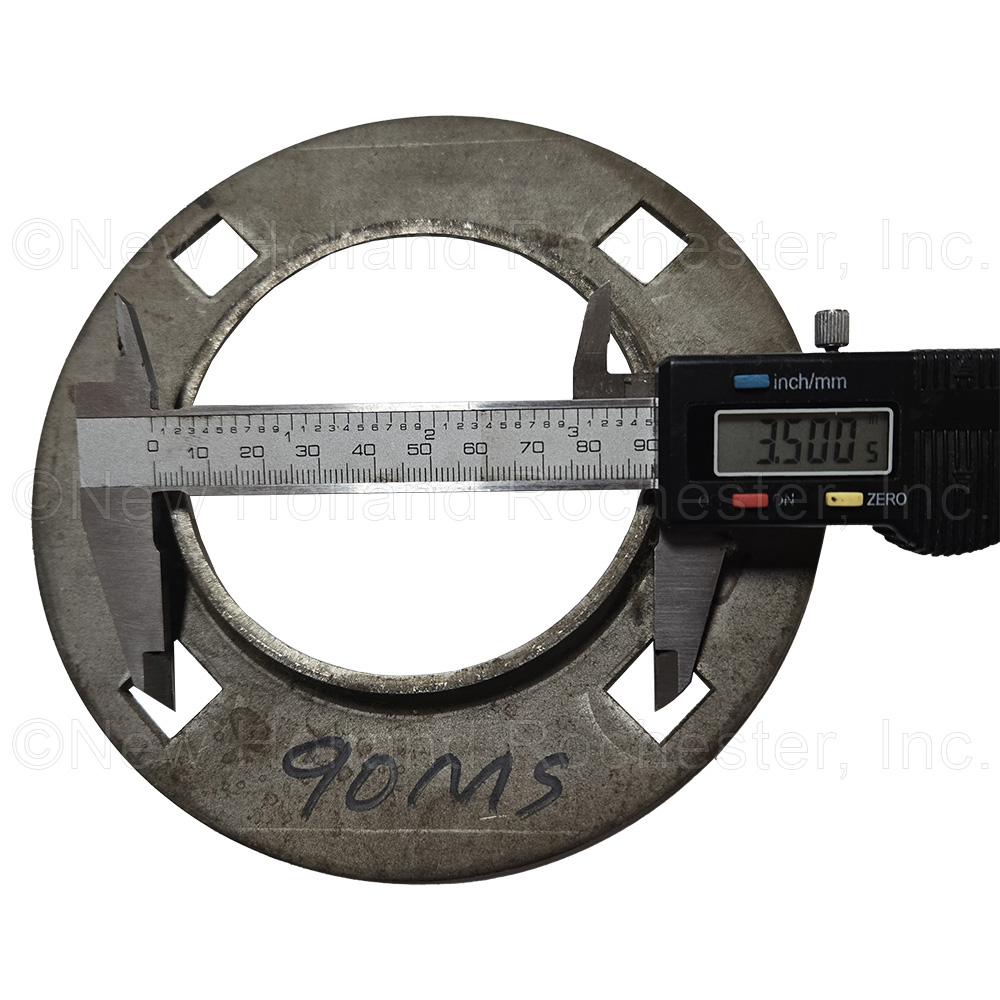 Burns 90mm 4-Bolt Round Steel Flange Part # 90MS - Image 2