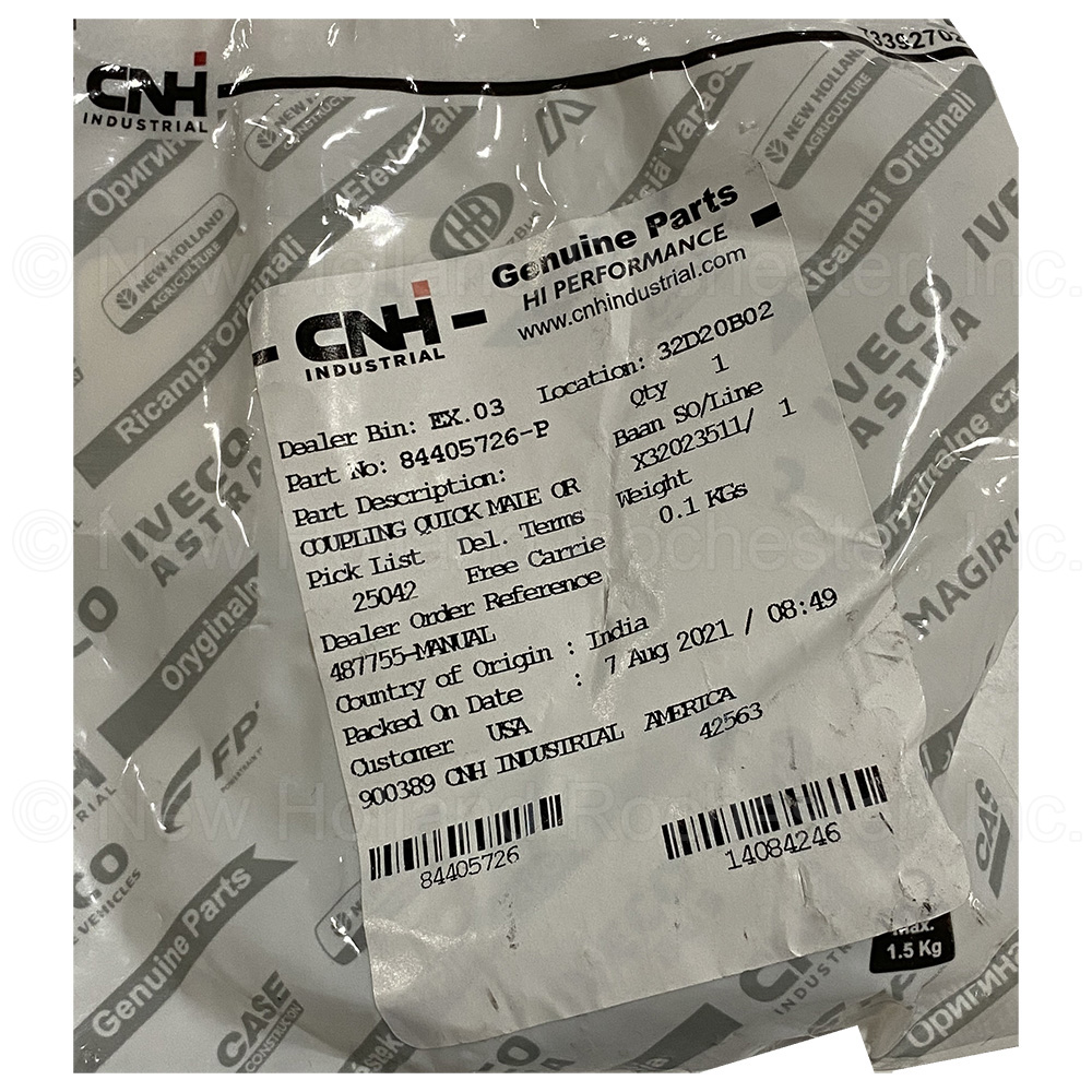 New Holland Coupling Part # 84405726 - Image 2