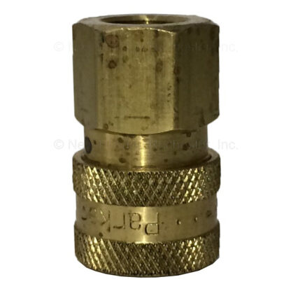 Burns 1/4" Full Flow Brass Q.D. Coupler Part # BST-2