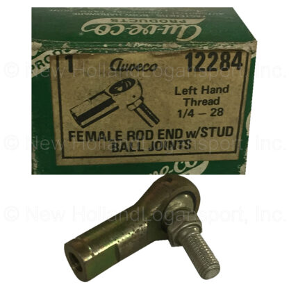 Aftermarket LH 1/4 - 28 Female Rode End with Stud Ball Joint Part # 12284