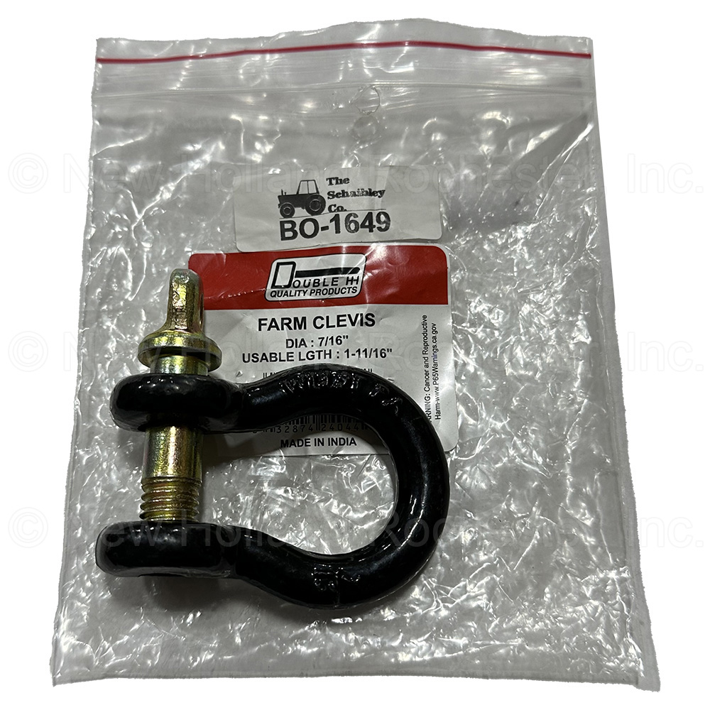 Double HH 7/16" Screw Pin Clevis (Ref # 24044) Part # BO-1649