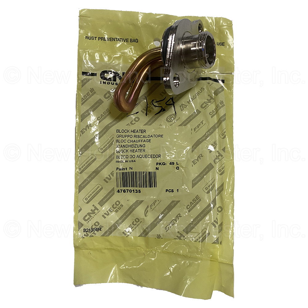 New Holland Block Heater Part 47670135 New Holland Rochester