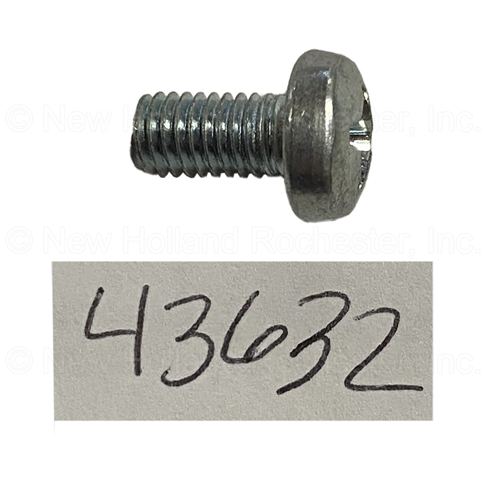 M6x1 x 12.00 mm Machine Screw Part # 43632