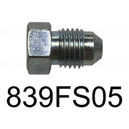 Burns 1/2"-20 JIC 37-Deg Male Plug Part # 839FS05