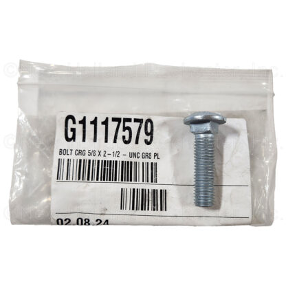 Kinze 5/8" x 2-1/2" Grade 8 Carriage Bolt Part # G1117579